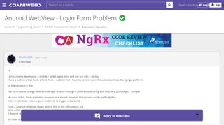 
                            13. Android WebView - Login Form Problem [SOLVED] | DaniWeb