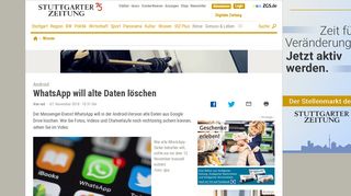 
                            7. Android: WhatsApp will alte Daten löschen - Wissen - Stuttgarter Zeitung