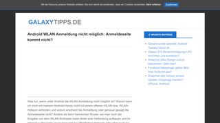 
                            3. Android WLAN Anmeldung nicht möglich: Anmeldeseite kommt nicht ...