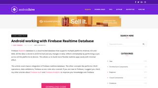 
                            2. Android working with Firebase Realtime Database - AndroidHive