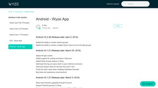 
                            7. Android - Wyze App – Wyze