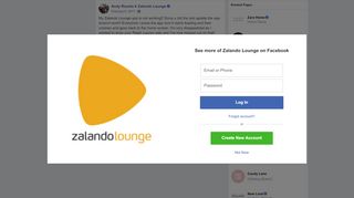 
                            9. Andy Rourke - My Zalando Lounge app is not working!! Since ...