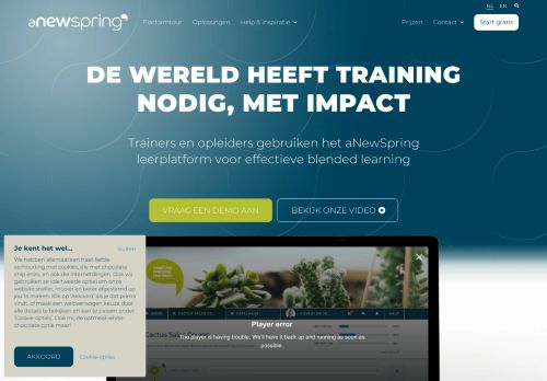 
                            1. aNewSpring: Blended learning platform voor opleiders