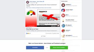 
                            3. Angeblich auffällig viele Loginversuche... - Zuerst denken - Facebook