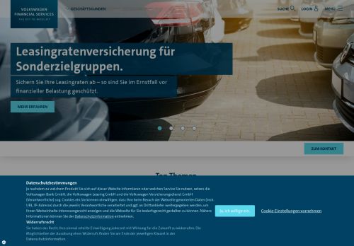 
                            5. Angebote für Geschäftskunden | Volkswagen ... - Volkswagen Bank