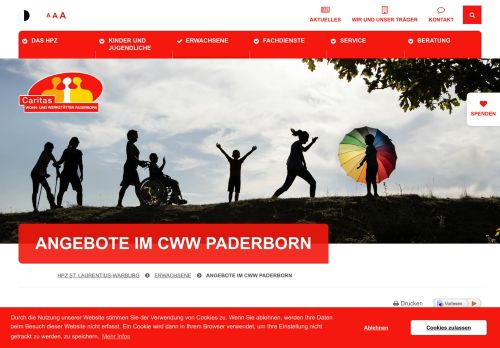 
                            12. Angebote im CWW Paderborn | HPZ Website