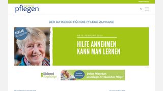 
                            9. Angehörige pflegen: Das Online-Magazin für die Pflege zu Hause