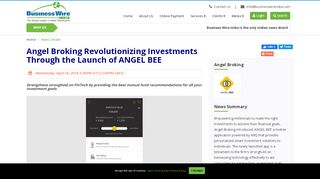 
                            7. Angel Broking revolutionizing investments through the launch of ...
