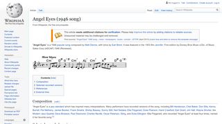 
                            11. Angel Eyes (1946 song) - Wikipedia