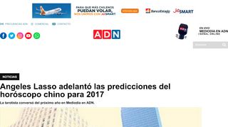 
                            13. Angeles Lasso adelantó las predicciones del horóscopo chino para ...