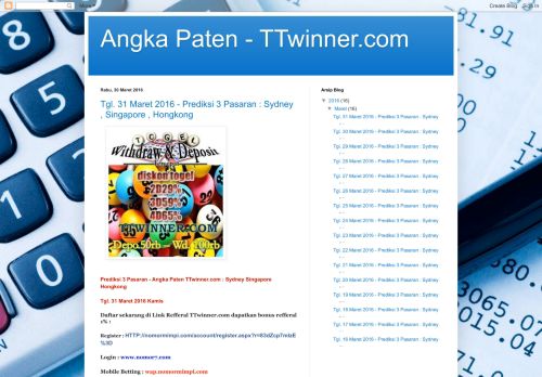 
                            10. Angka Paten - TTwinner.com