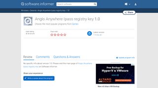 
                            12. Anglo Anywhere Ipass registry key 1.0 Download