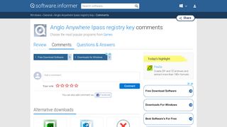 
                            13. Anglo Anywhere Ipass registry key: User reviews - Software Informer