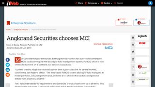 
                            7. Anglorand Securities chooses MCI | ITWeb