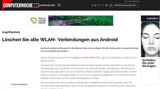 
                            4. Angriffsschutz: Löschen Sie alte WLAN- Verbindungen aus Android ...