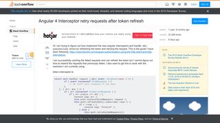 
                            3. Angular 4 Interceptor retry requests after token refresh - Stack ...