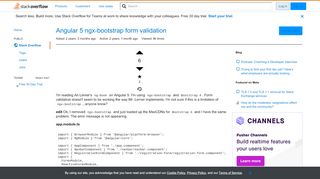 
                            2. Angular 5 ngx-bootstrap form validation - Stack Overflow