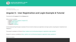 
                            6. Angular 6 - User Registration and Login Example & Tutorial ...