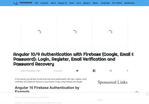 
                            12. Angular 7|6 Tutorial Course: Authentication with Firebase (Email ...