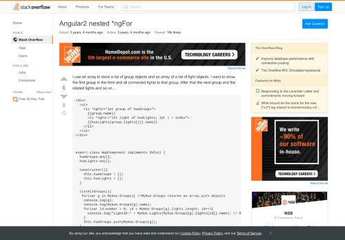 
                            13. angular - Angular2 nested *ngFor - Stack Overflow