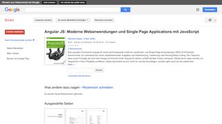 
                            12. Angular JS: Moderne Webanwendungen und Single Page Applications mit ...