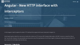 
                            12. Angular - New HTTP interface with interceptors - Offering Solutions