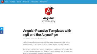 
                            3. Angular Reactive Templates with ngIf and the Async Pipe