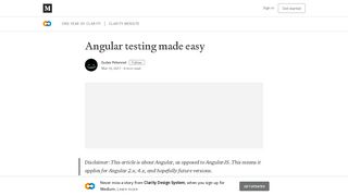 
                            2. Angular testing made easy – Clarity Design System – Medium