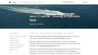 
                            2. Angular.DE → Ionic 2 Tutorial - Einstieg zu hybriden Apps