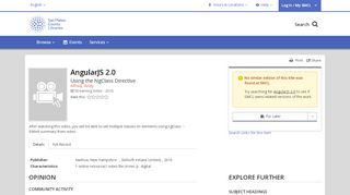 
                            12. AngularJS 2.0 (Streaming Video) | San Mateo County Libraries ...