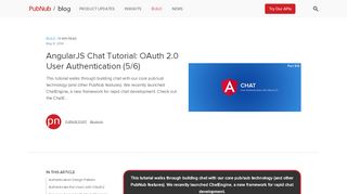 
                            7. AngularJS Chat Tutorial: User Authentication with OAuth 2.0 (5/6 ...