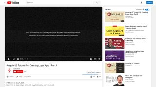 
                            6. AngularJS Tutorial 14: Creating Login App - Part 1 - YouTube