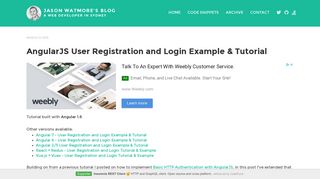 
                            3. AngularJS User Registration and Login Example & Tutorial | Jason ...