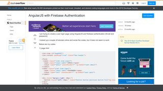 
                            5. AngularJS with Firebase Authentication - Stack Overflow