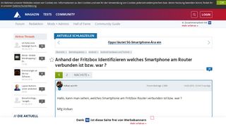 
                            9. Anhand der Fritzbox Identifizieren welches Smartphone am Router ...