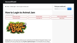 
                            7. Animal Jam Login | Sign In Page - AccountsHelp