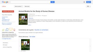 
                            8. Animal Models for the Study of Human Disease