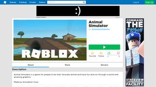 
                            4. Animal simulator - Roblox