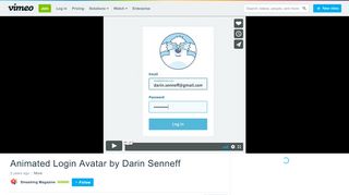 
                            5. Animated Login Avatar by Darin Senneff on Vimeo