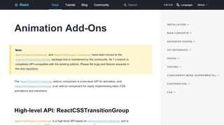 
                            13. Animation Add-Ons – React