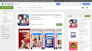 
                            5. Anime & Manga Amino for Otakus - Aplicaciones en Google Play