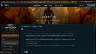 
                            5. Animierter Login-Screen - EUW boards - League of Legends
