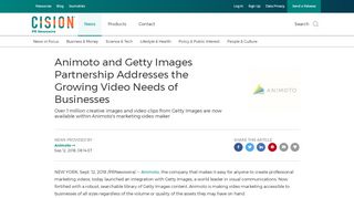 
                            13. Animoto and Getty Images Partnership Addresses the ...