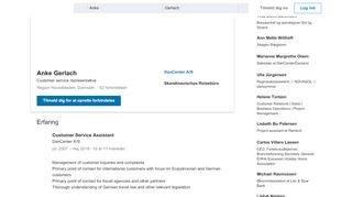 
                            11. Anke Gerlach – Customer Service Assistant – DanCenter A/S | LinkedIn