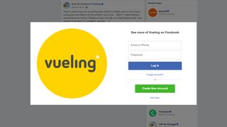
                            6. Anke M Cardoso - Hola! I cannot log in to myvueling since... | Facebook