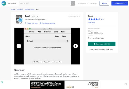 
                            10. Anki 2.1.9 free download for Mac | MacUpdate