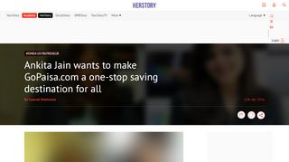 
                            13. Ankita Jain wants to make GoPaisa.com a one-stop saving destination ...
