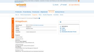 
                            11. Anlageforum - vr bank Untertaunus eG