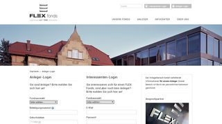 
                            2. Anleger-Login - FLEX Fonds