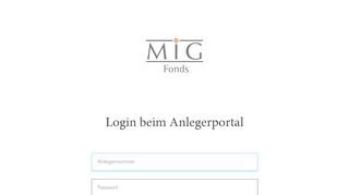 
                            2. Anlegerportal der HMW / MIG - und Kundenportale